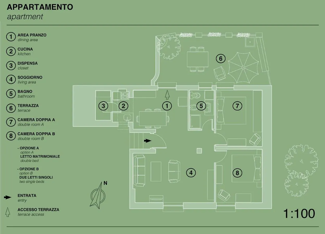 CASA VACANZE MONEGLIA 2 CAMERE con TERRAZZA nel VERDE 0*,  Italia